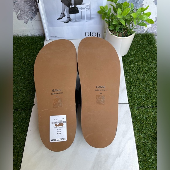 Ganni Knotted Platform - Black size 41/ US 11 - Picture 10 of 11